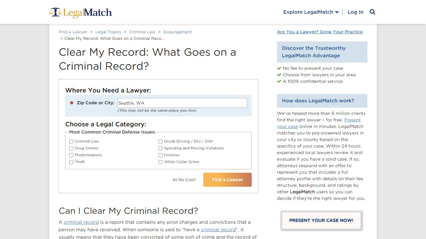Clear My Record: How To Clean Your Record | LegalMatch